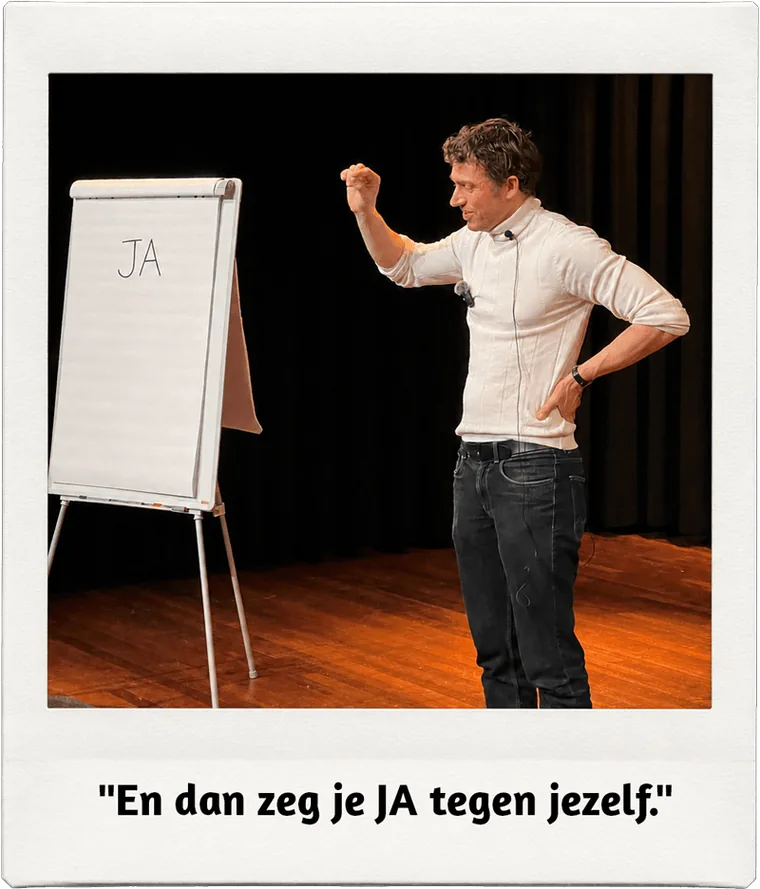 Tim Veninga tijdens de workshop Liefde voor Empaten